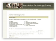 Screenshot of online survey